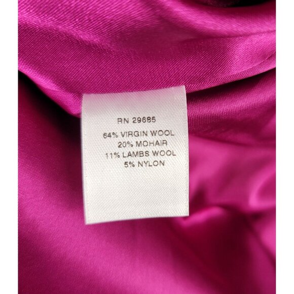 Pendleton Textured Wool Mohair Blend Jacket Button Front Pink Size 16 USA New - Picture 5 of 11